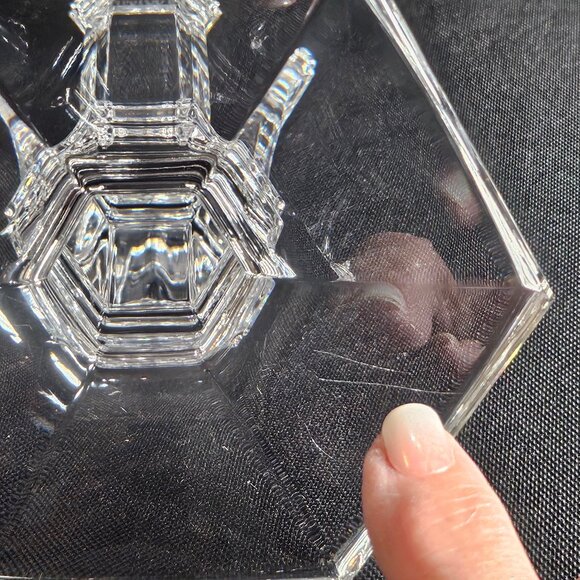 Pair of Tiffany And Company Windham Crystal Candle Holders 8 Inches Tall - Picture 6 of 12